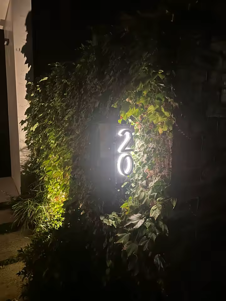 Greenery framed entry