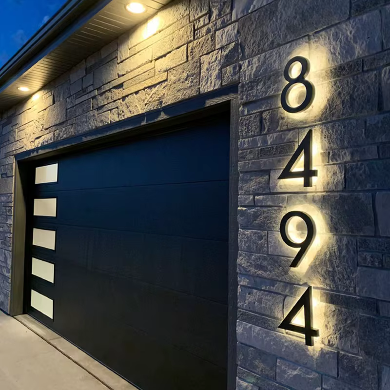 Garage install at night