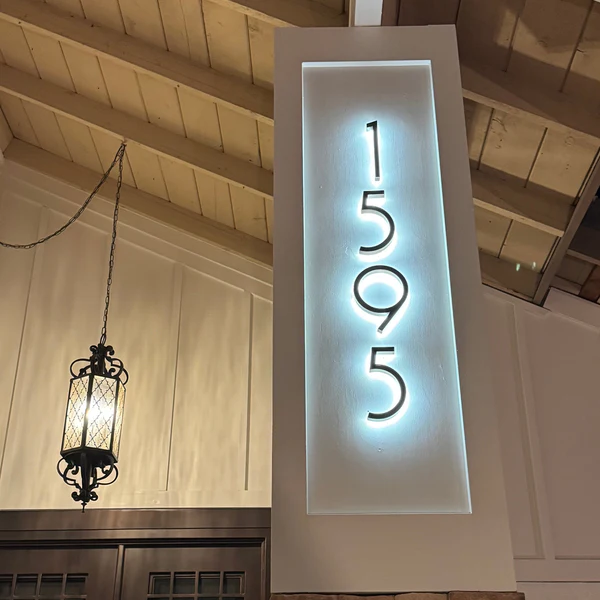 Indoor number display